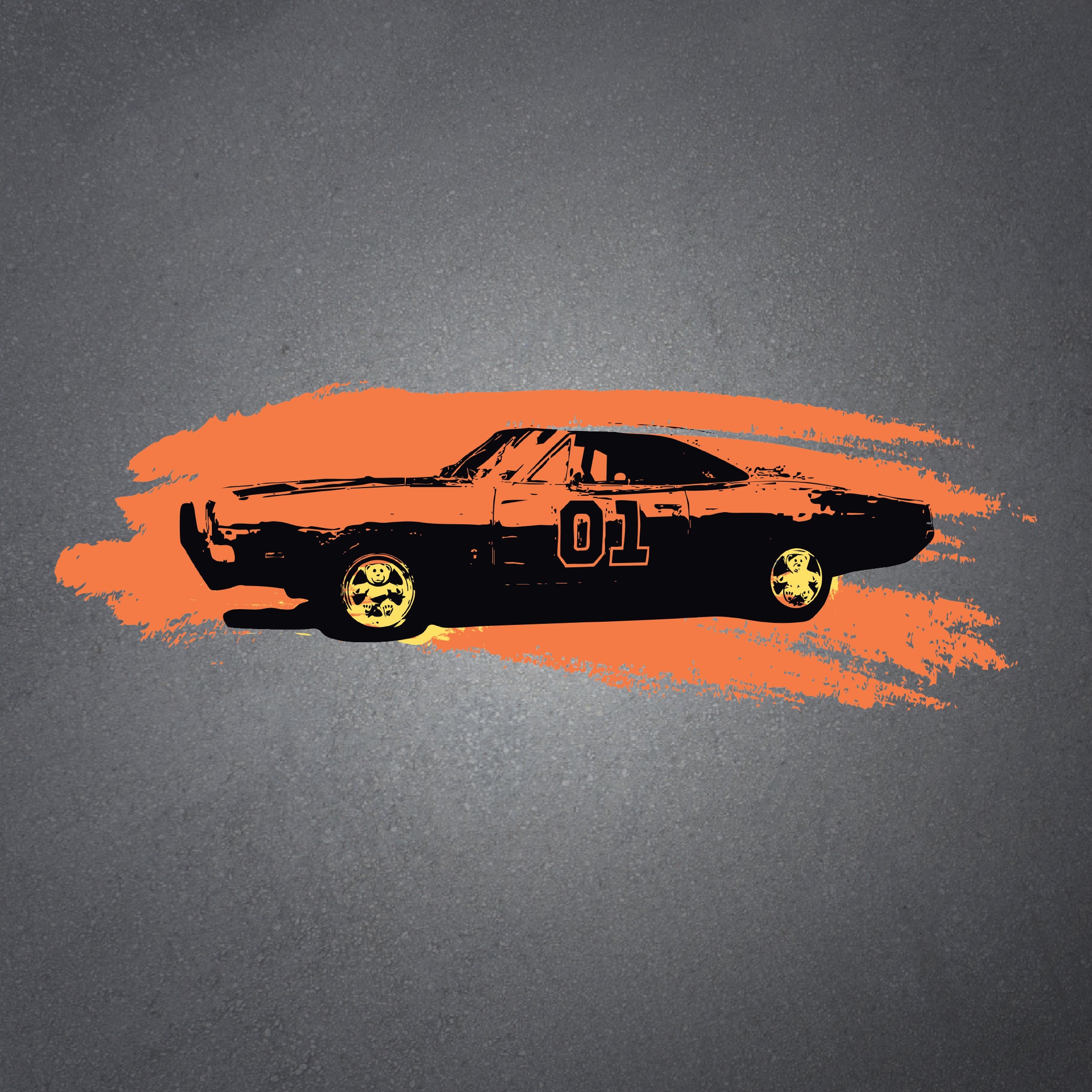 The General Lee car from Dukes of Hazzard with Ronal Teddy wheels.